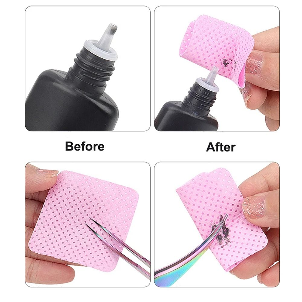 Eyelash Extension Remover Gel - 200Pcs/Box Lint Free Clean Cotton Tablet