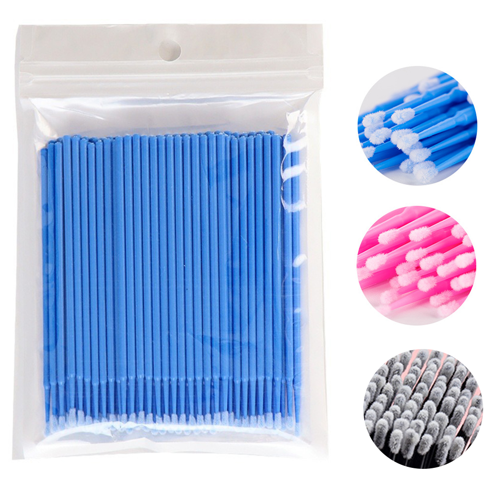 Eyelash Extension For Beginners - 500/1000PCS Micro Brushes Eyelash Brushes Crystal