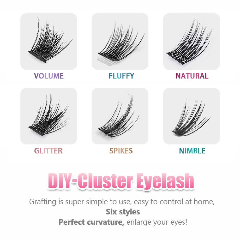 YUANZHIJIE 36PCS Cluster Cat E - Eyelash Extension Cat Eye Wispy recensie en prijs