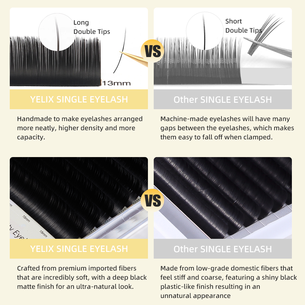 Yelix Double Split Tip Ellipse - Eyelash Extension Double Volume recensie en prijs