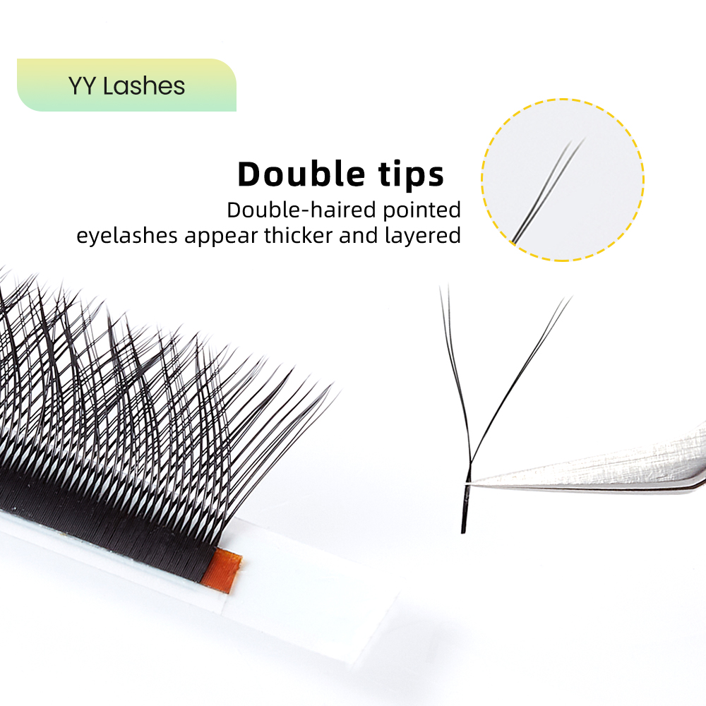 Yelix Y/YY Lashes Double Tips  - Eyelash Extension Double Volume recensie en prijs
