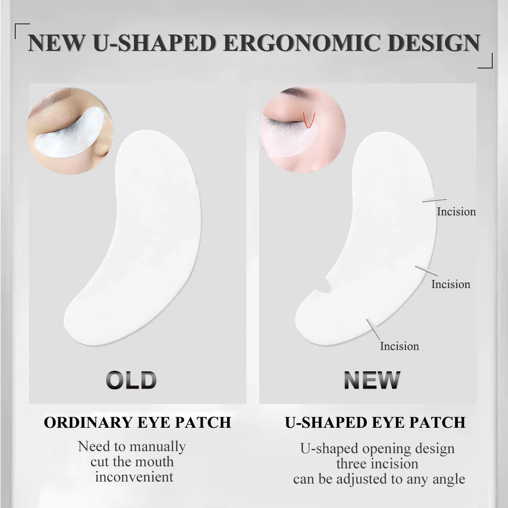 50/100PCS U Shape Eyelash Pads - Eyelash Extension Glasses recensie en prijs