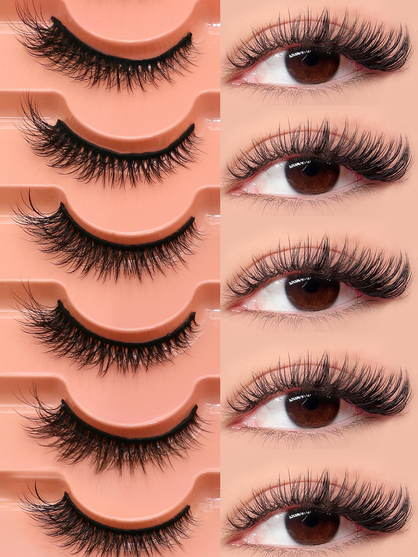 VELTRINAY Mink Lashes Fluffy 3 - Eyelash Extension Cat Eye Wispy recensie en prijs