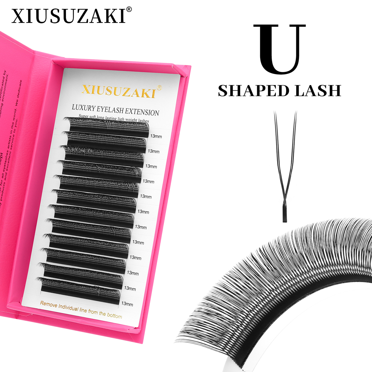 XIUSUZAKI U Shaped Parallel Fl - Eyelash Extension Double Volume recensie en prijs