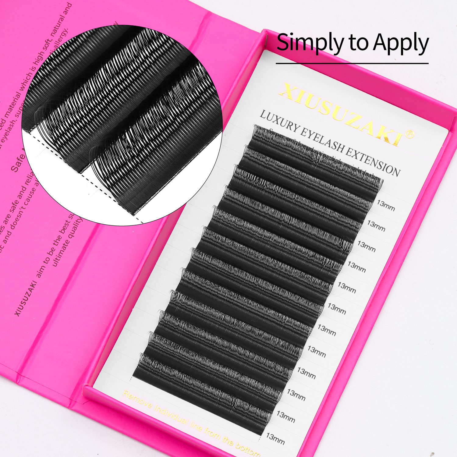 XIUSUZAKI U Shaped Parallel Fl - Eyelash Extension Double Volume recensie en prijs
