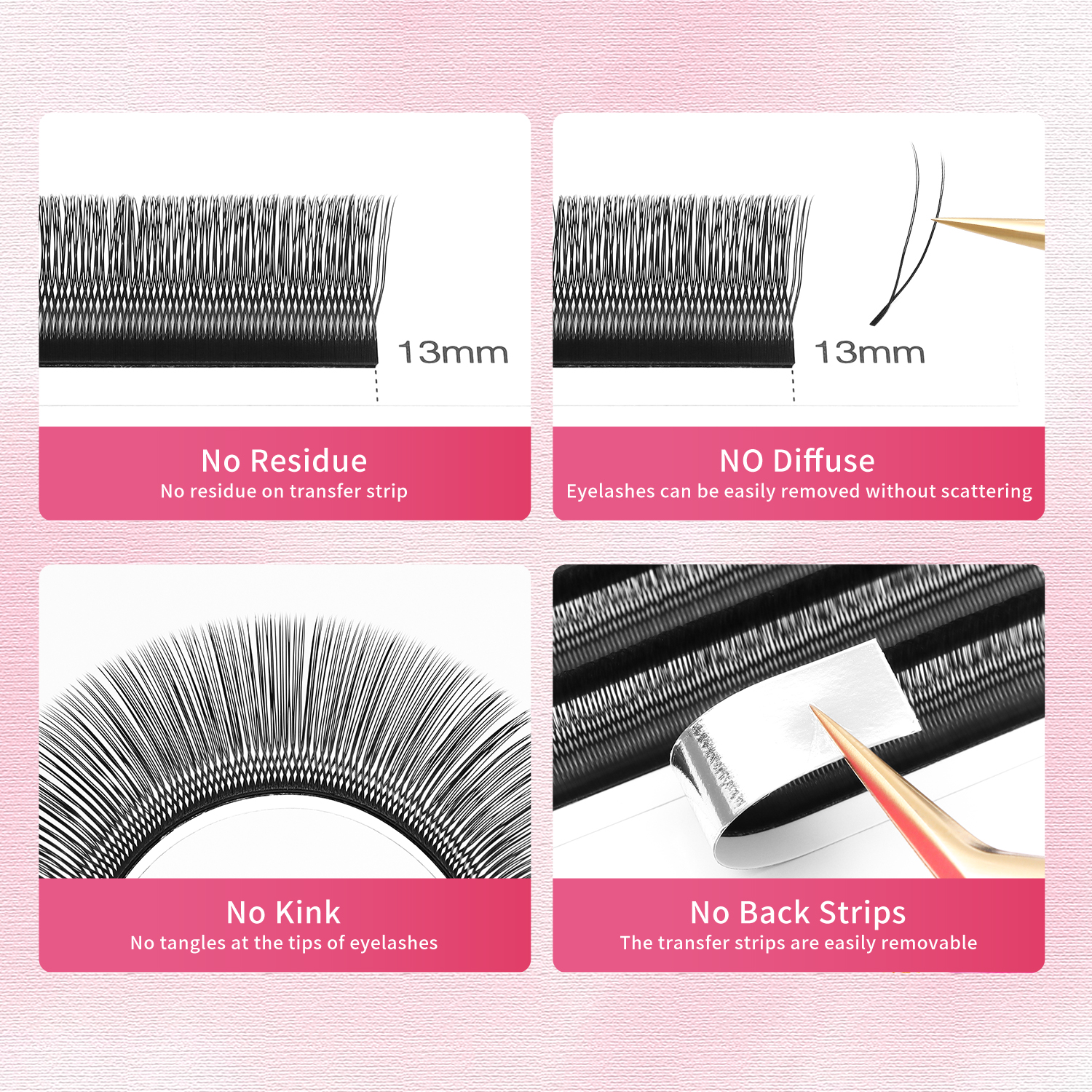 XIUSUZAKI U Shaped Parallel Fl - Eyelash Extension Double Volume recensie en prijs
