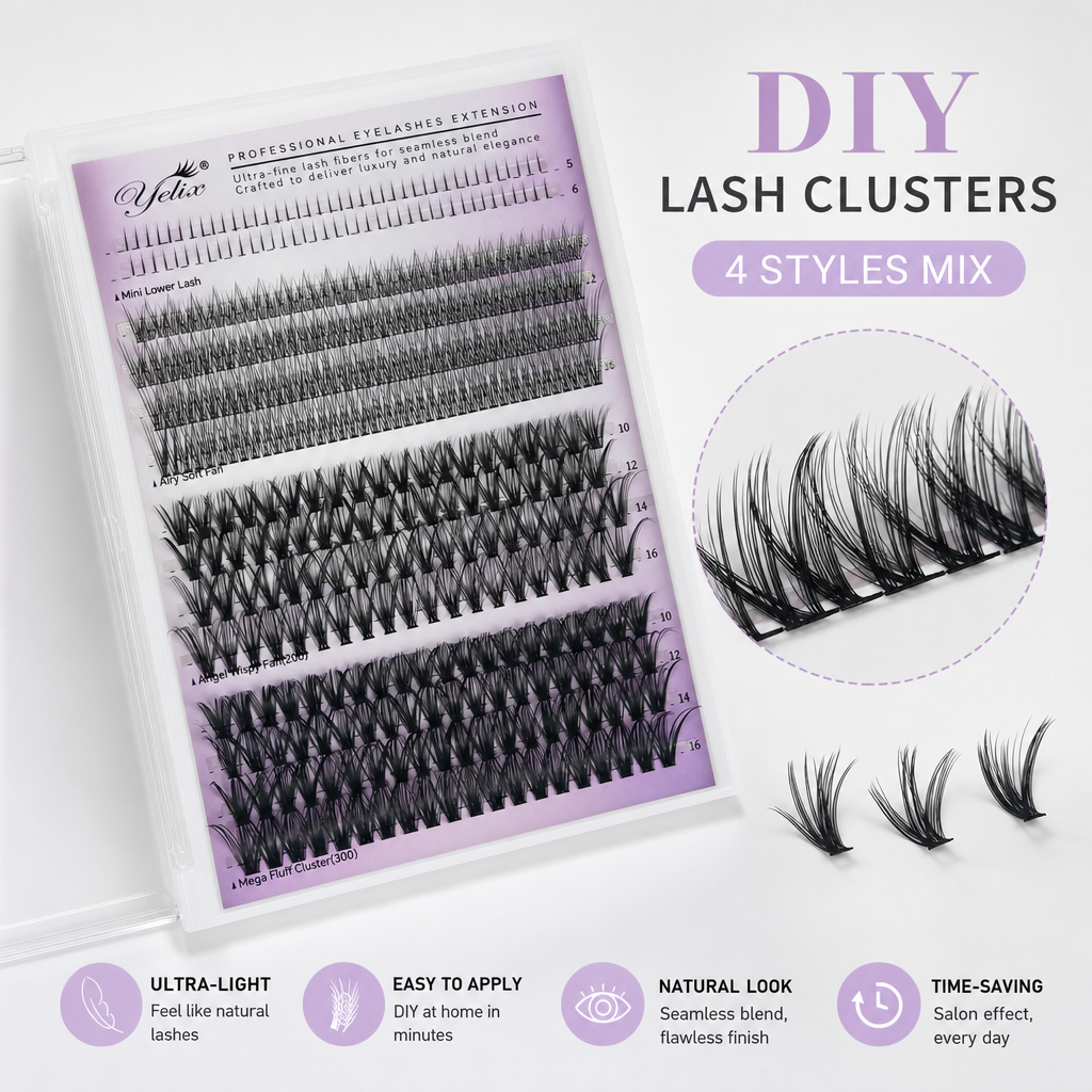 Yelix DIY Clusters Lashes Big  - Eyelash Extension Eyelash recensie en prijs