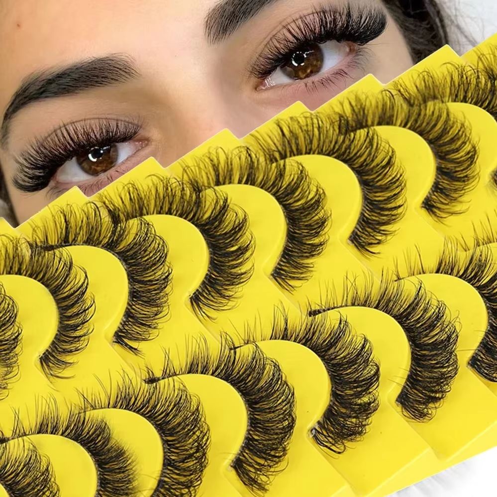 10 Pairs 6D Super Fluffy Faux  - Eyelash Extension Cat Eye Wispy recensie en prijs
