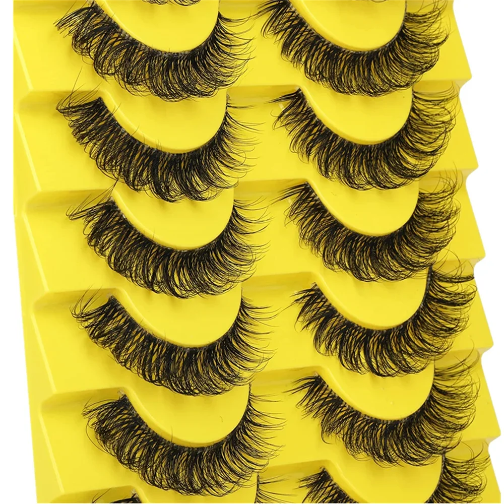 10 Pairs 6D Super Fluffy Faux  - Eyelash Extension Cat Eye Wispy recensie en prijs