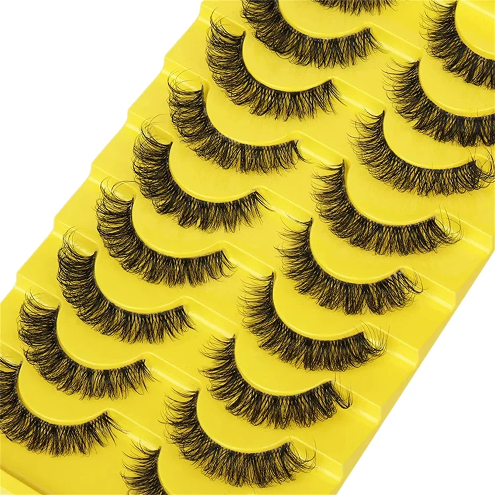 10 Pairs 6D Super Fluffy Faux  - Eyelash Extension Cat Eye Wispy recensie en prijs
