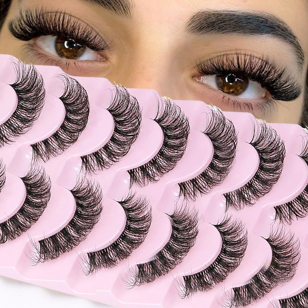 10 Pairs False Eyelashes 6D Su - Eyelash Extension Cat Eye Wispy recensie en prijs