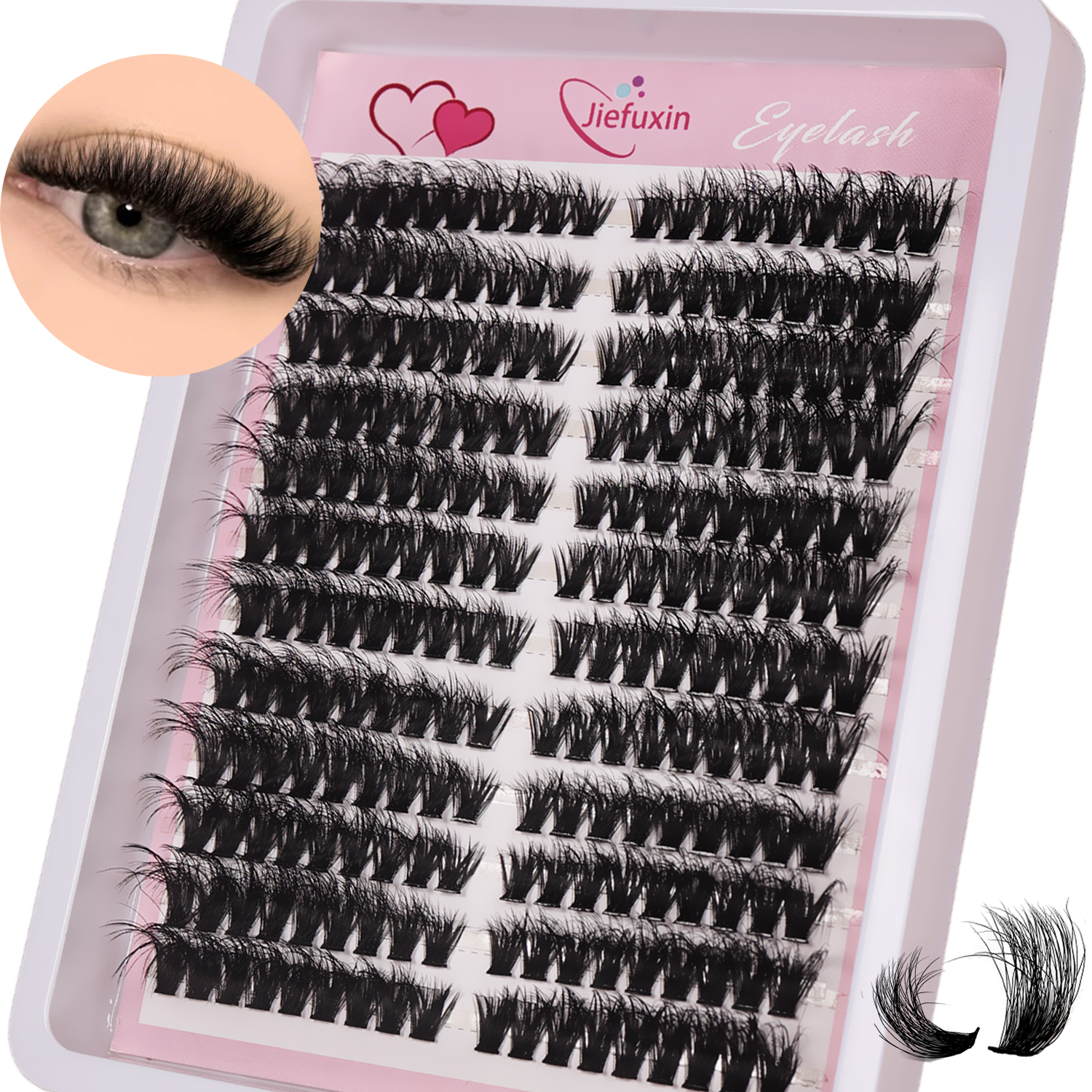 Fluffy Volume Cluster Lashes C - Eyelash Extension Cat Eye Wispy recensie en prijs