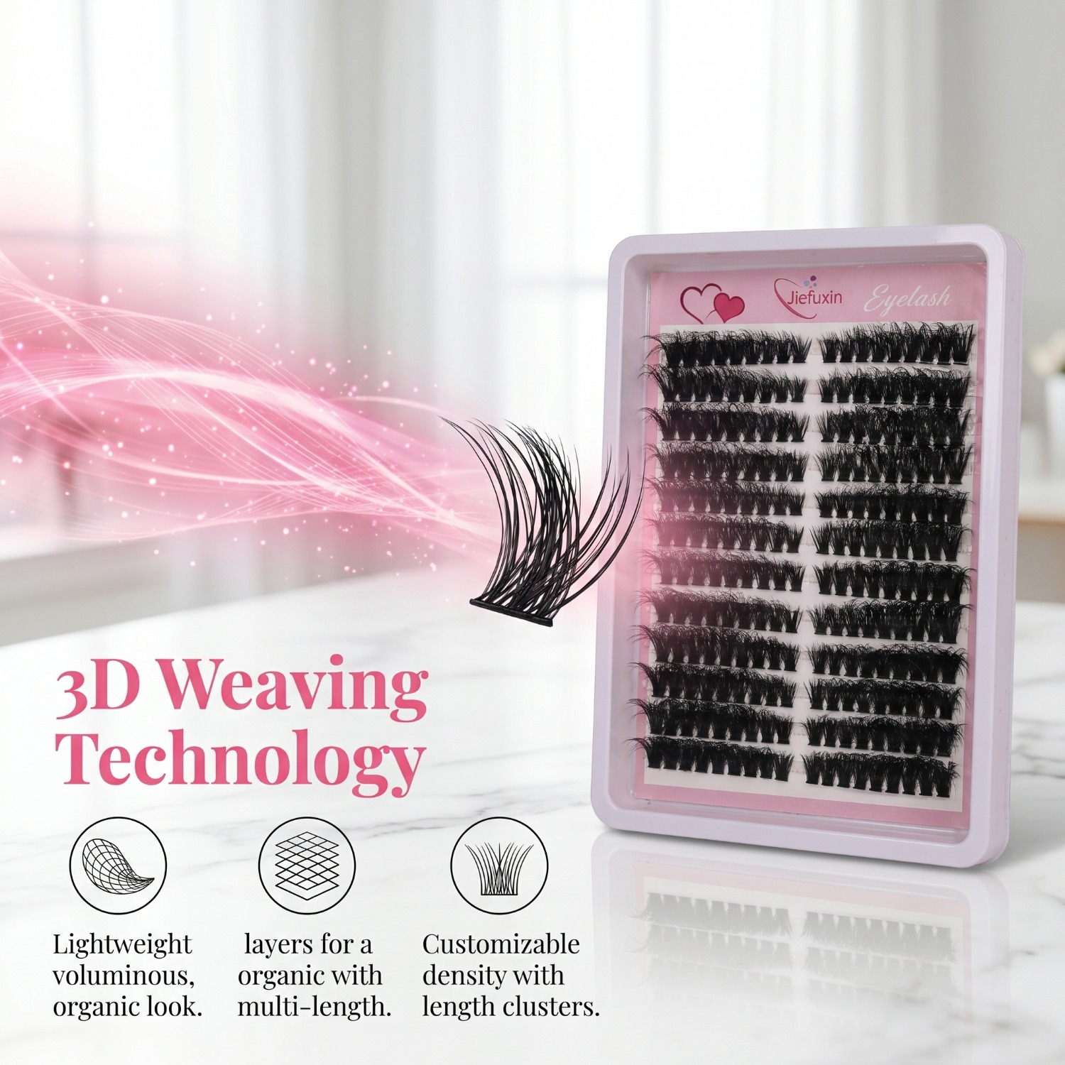 Fluffy Volume Cluster Lashes C - Eyelash Extension Cat Eye Wispy recensie en prijs