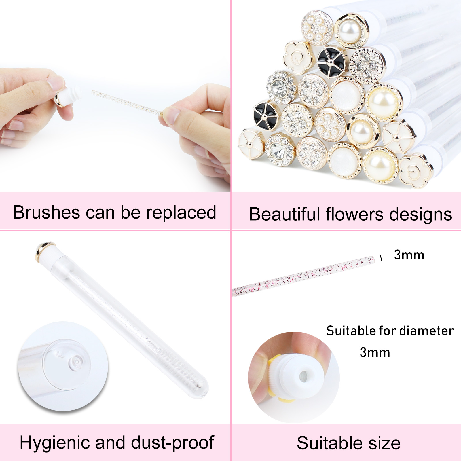 Mascara Wands Tube 20pcs Reusa - Eyelash Extension For Beginners recensie en prijs