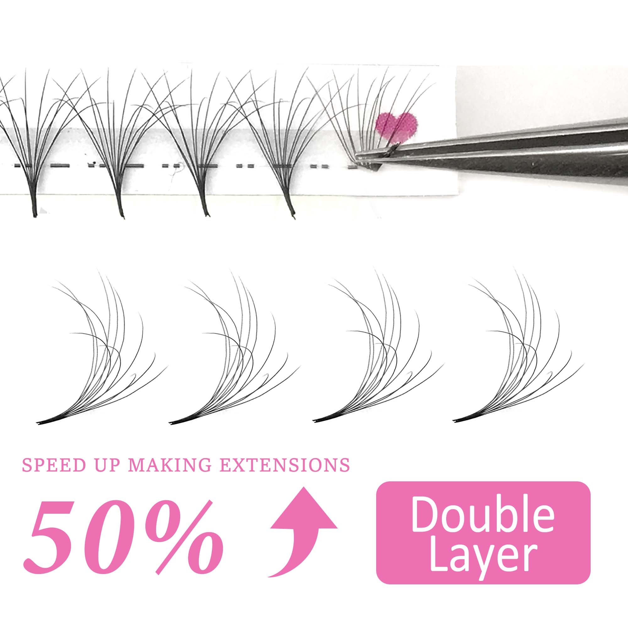 CoMango Double-Layer Fluffy Pr - Eyelash Extension Double Volume recensie en prijs