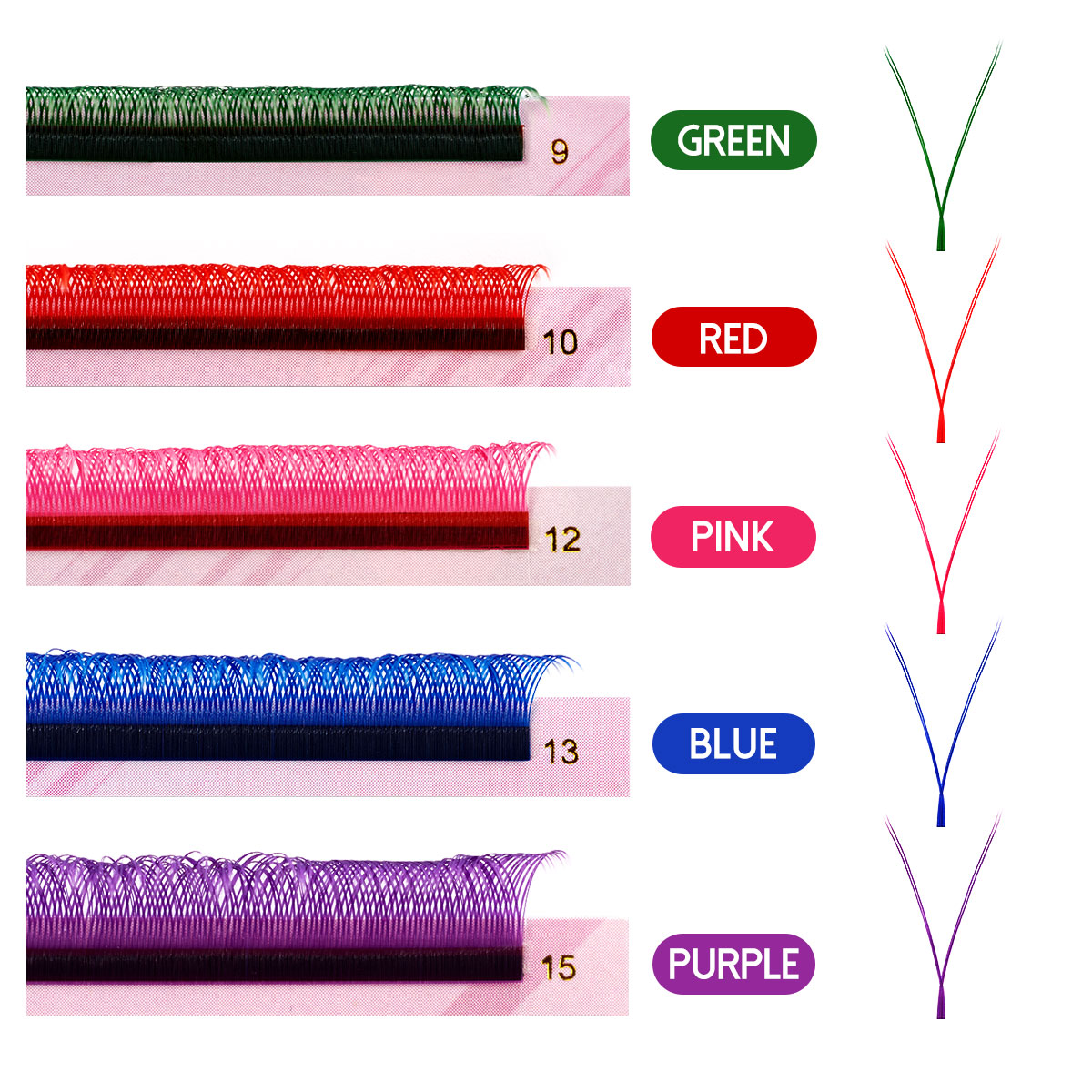 ARISON Mixed Color YY Lashes P - Eyelash Extension Double Volume recensie en prijs