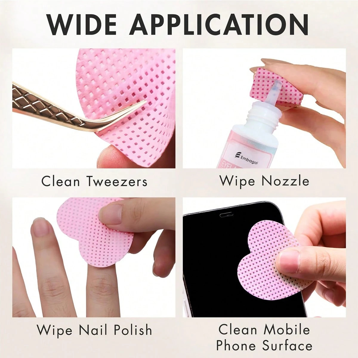 LINMANDA 200 Pieces of Lint-Fr - Eyelash Extension Eyelash recensie en prijs