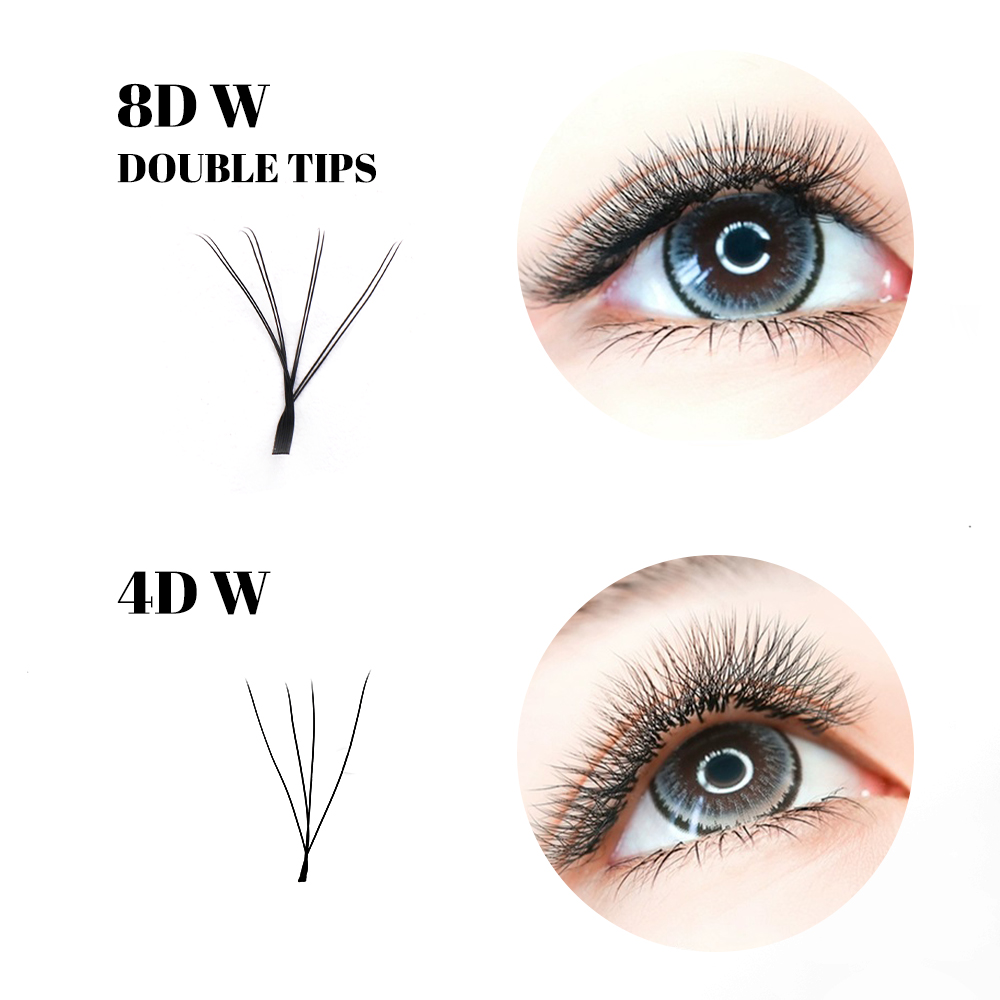 GEMERRY 4D/6D/8D/10D W Lashes  - Eyelash Extension Double Volume recensie en prijs