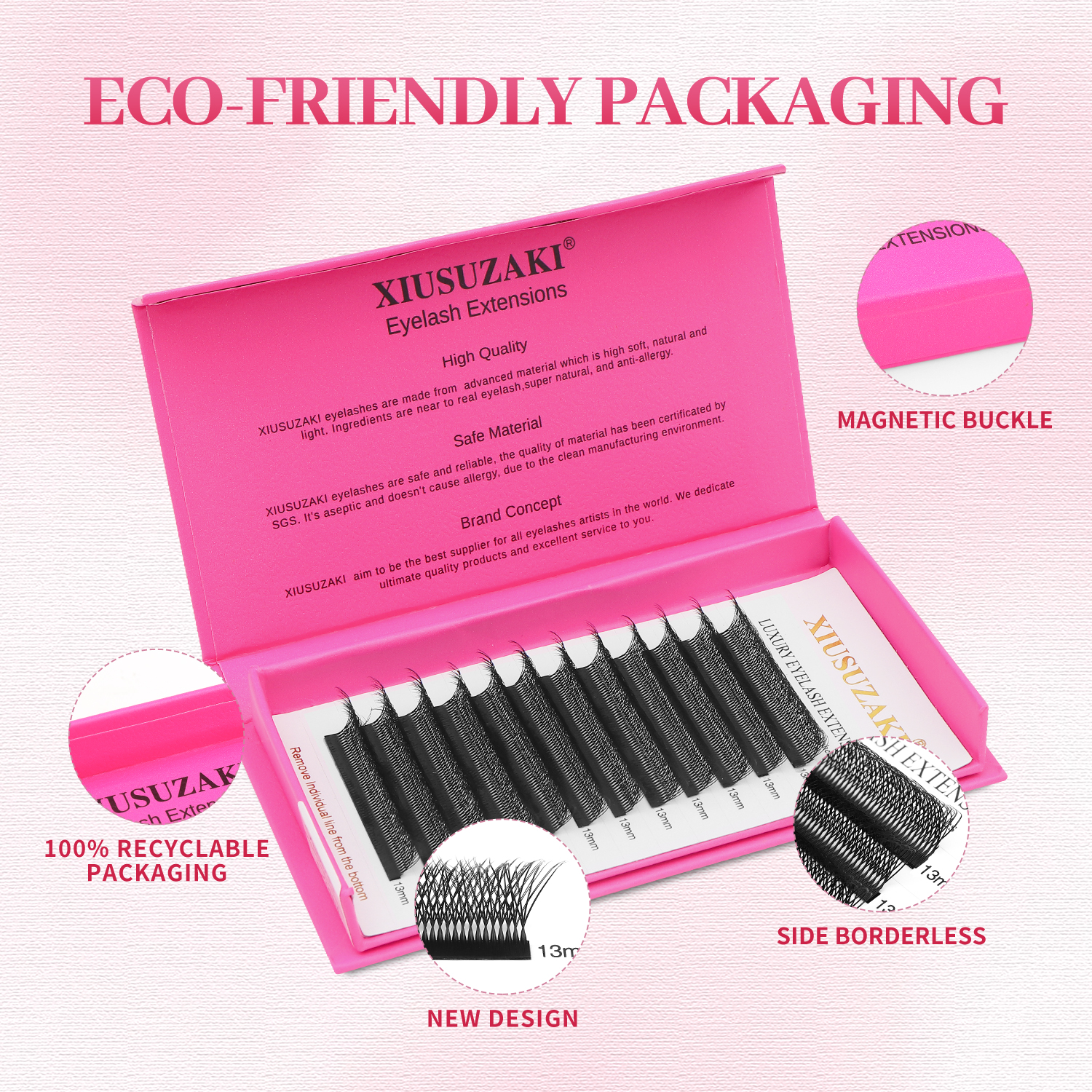 XIUSUZAKI 8D W Shaped Lashes D - Eyelash Extension Double Volume recensie en prijs