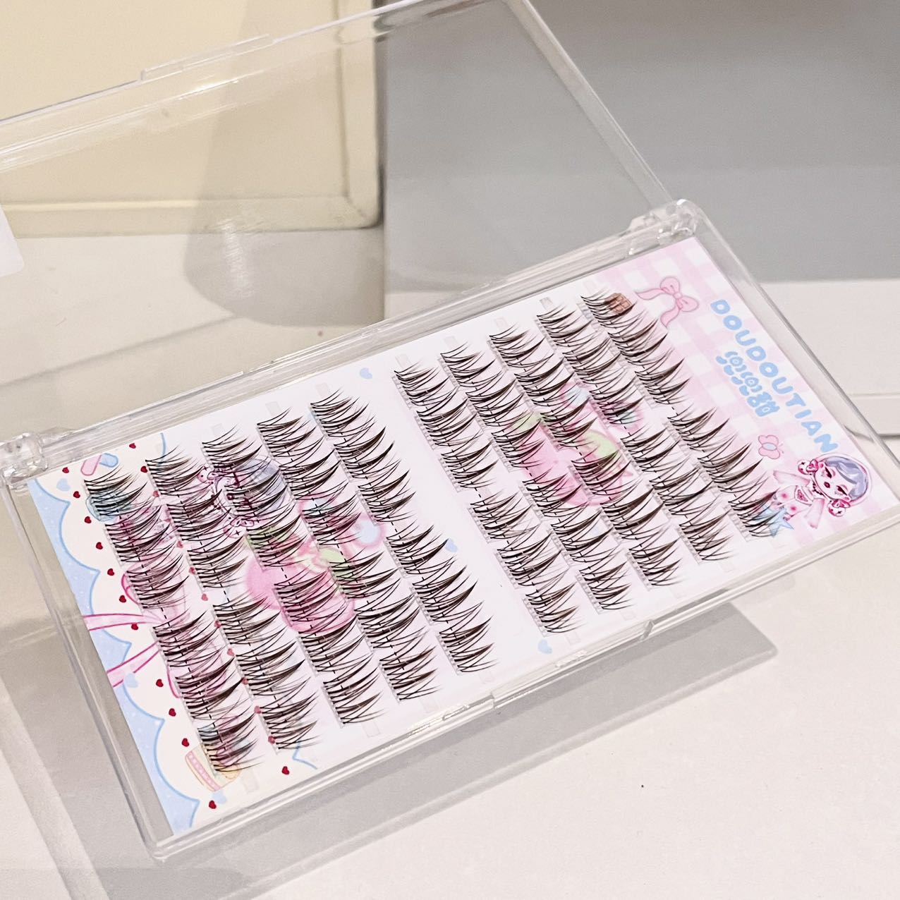 Doudoutian Brown Black Cluster - Eyelash Extension Eyelash recensie en prijs