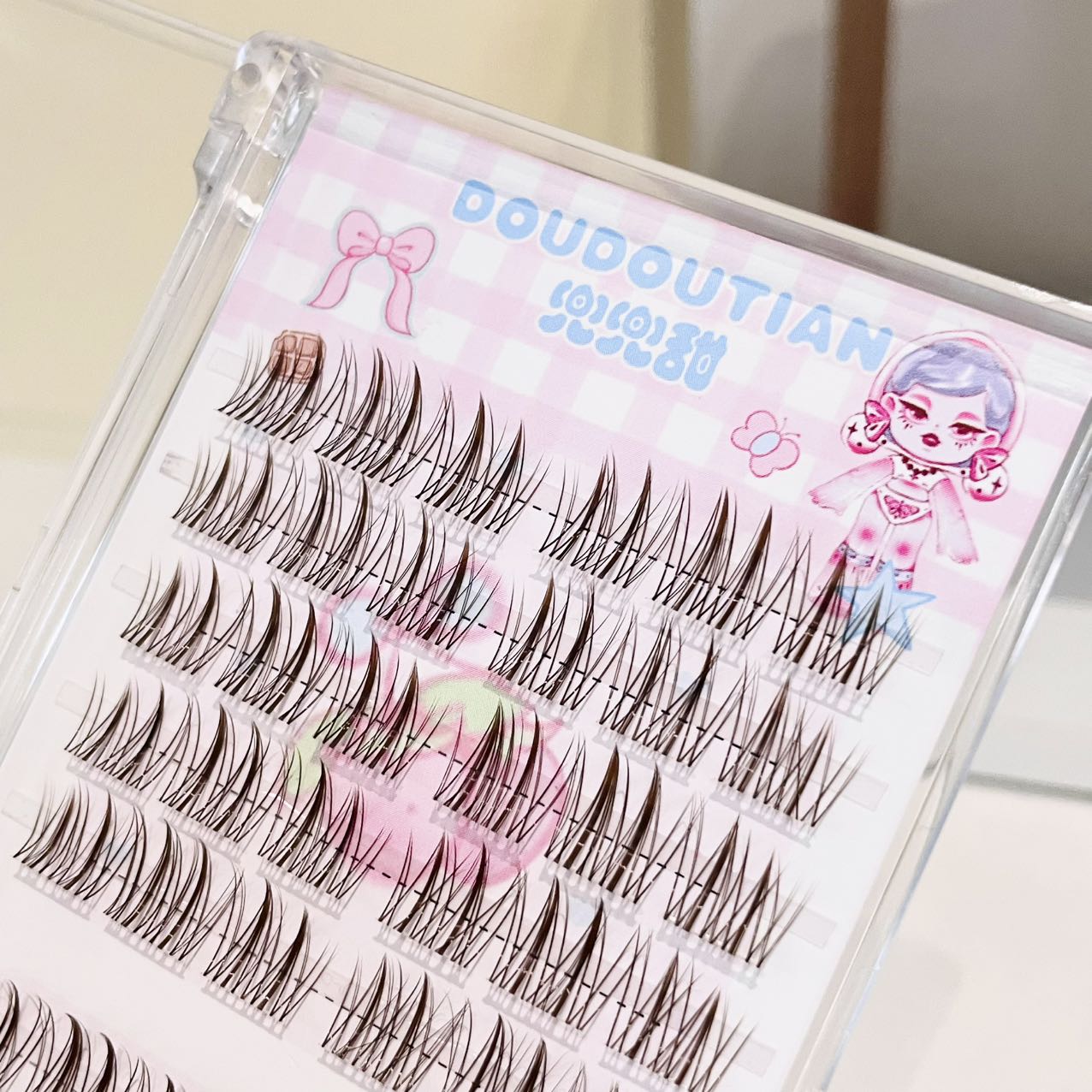 Doudoutian Brown Black Cluster - Eyelash Extension Eyelash recensie en prijs