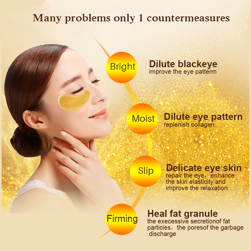 5/10/20/30 Pairs Crystal Gold  - Eye Pad Collagen recensie en prijs