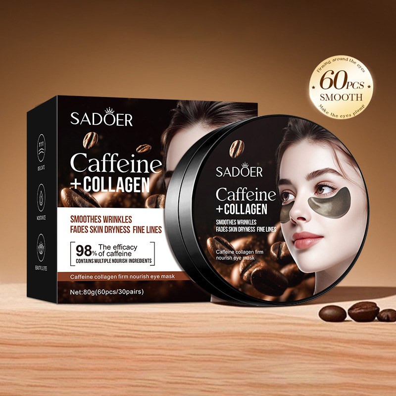 60pcs SADOER Caffeine Crystal  - Eye Pad Collagen recensie en prijs