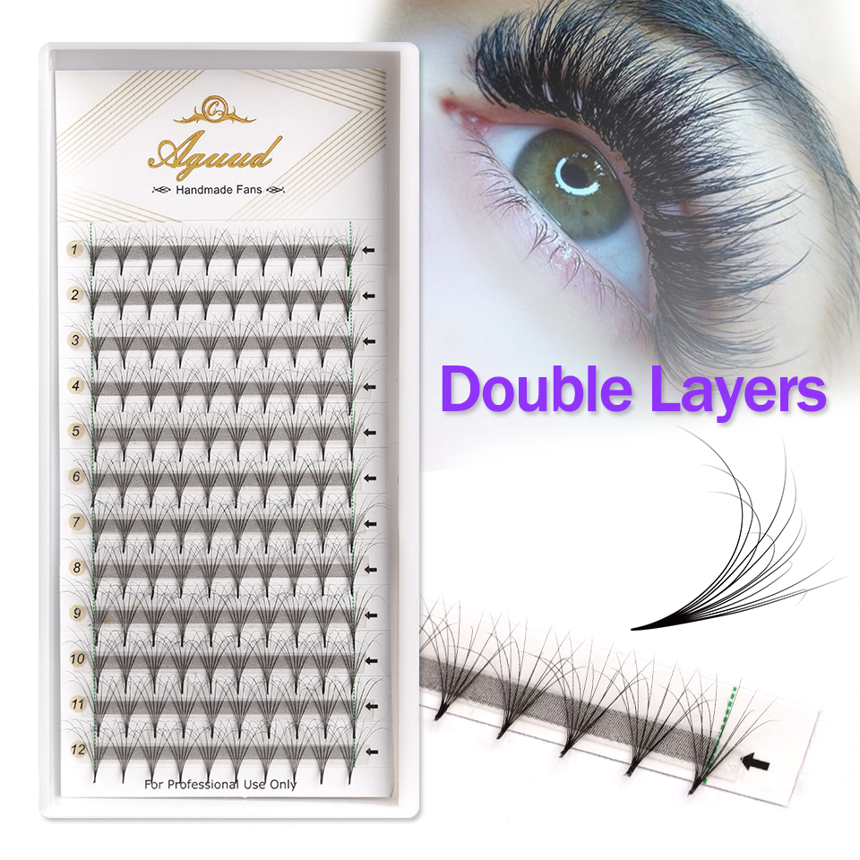 AGUUD Double Layer Pointy Base - Eyelash Extension Double Volume recensie en prijs