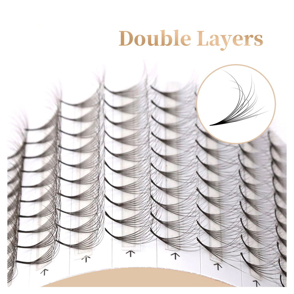 AGUUD Double Layer Pointy Base - Eyelash Extension Double Volume recensie en prijs