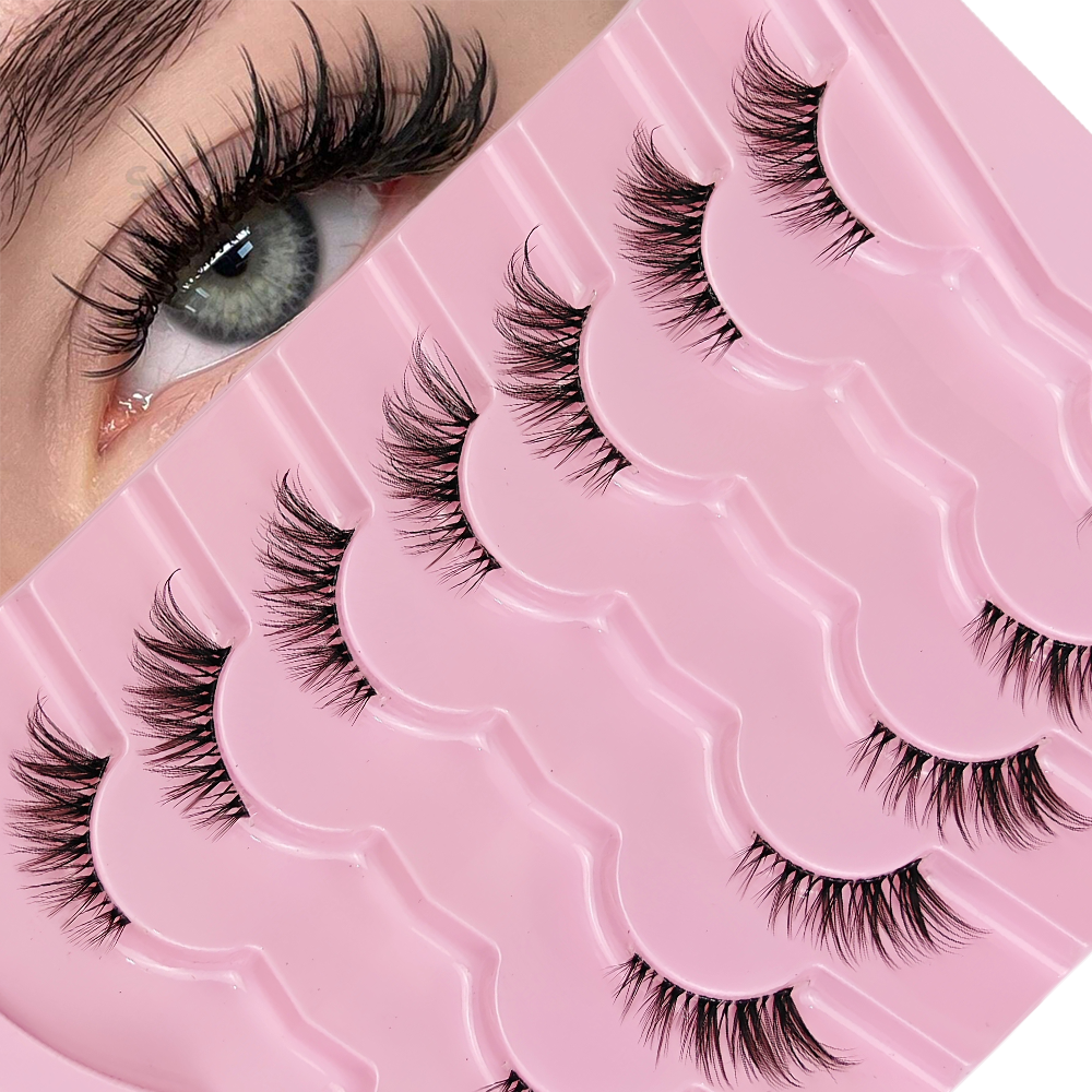 7 Pairs Half Lashes With Clear - Eyelash Extension Cat Eye Wispy recensie en prijs