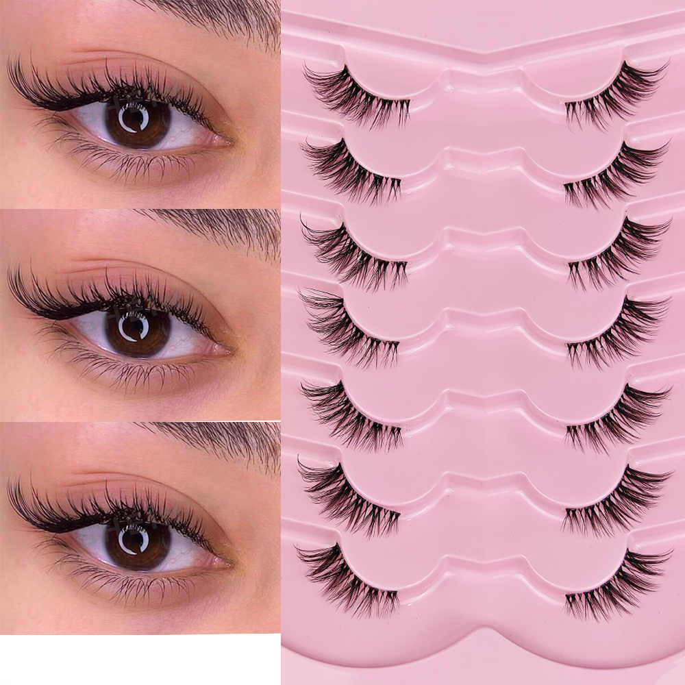 7 Pairs Half Lashes With Clear - Eyelash Extension Cat Eye Wispy recensie en prijs