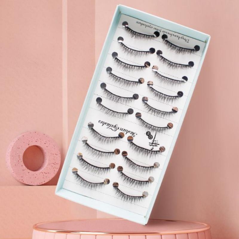 10 Pairs Natural Long Wispy Ca - Eyelash Extension Cat Eye Wispy recensie en prijs