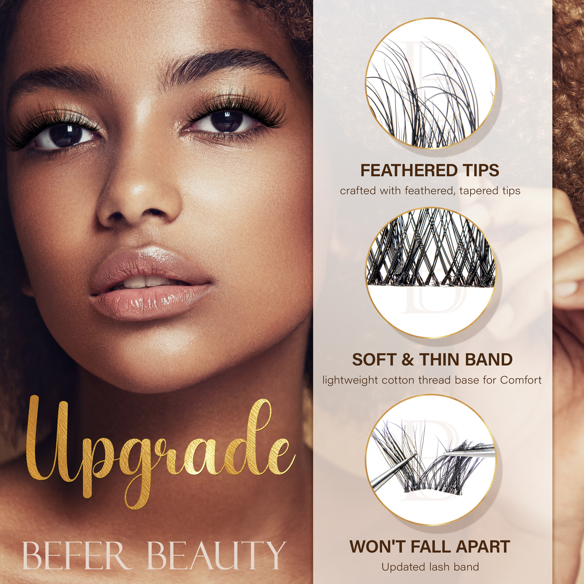 Befer Natural Lashes Clusters  - Eyelash Extension Eyelash recensie en prijs