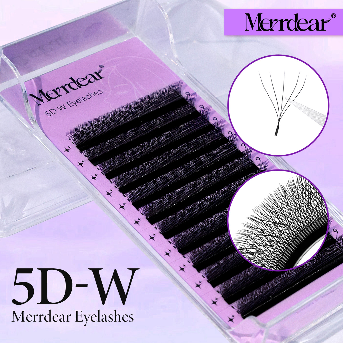MerrdearWholesale 10trays/set  - Eyelash Extension Double Volume recensie en prijs