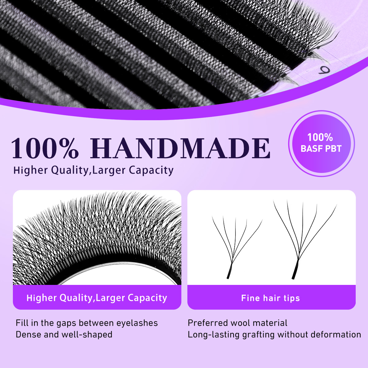 MerrdearWholesale 10trays/set  - Eyelash Extension Double Volume recensie en prijs